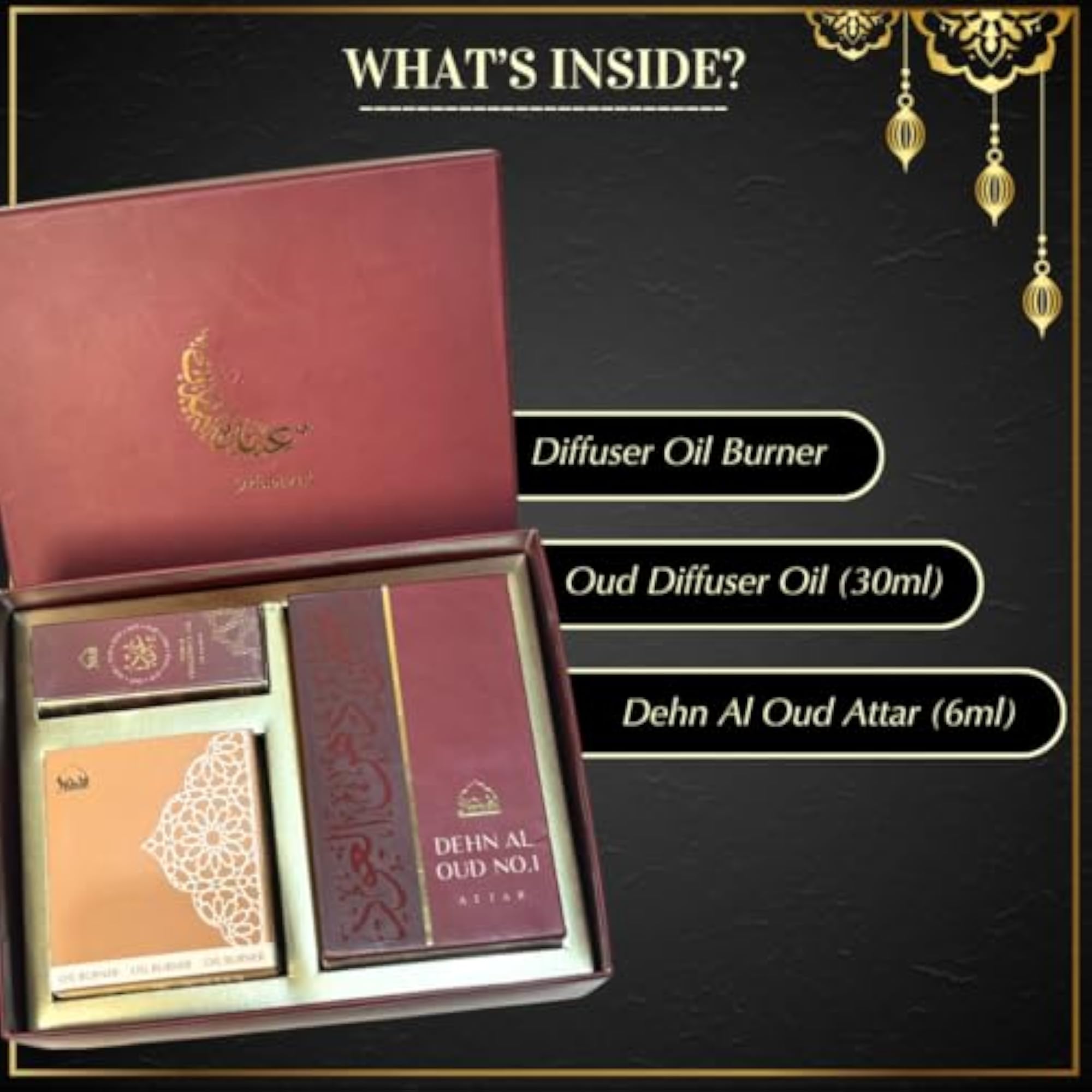 Dukhni Oud Box with Diffuser Oil & Accessories